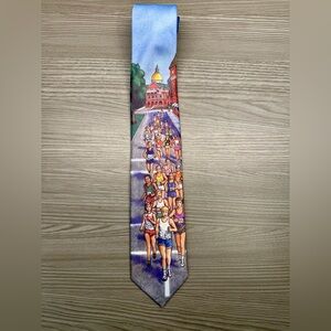 Colorful Marathon Runner Necktie made in USA